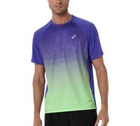 ASICS Road Fade Camicia da corsa Uomini - blu, verde