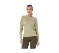 ASICS Road Seamless Ls Top Khaki / Cream FeMale Size XS