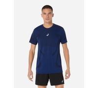 Maglia asics road seamless a maniche corte blu uomo