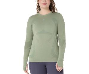 ASICS Road Seamless Magliette a maniche lunghe S Verde