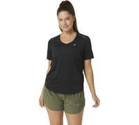 Asics Road V-Neck SS W - maglia running - donna L Black woman