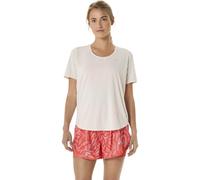 Asics Road V-Neck SS W - maglia running - donna S Beige woman