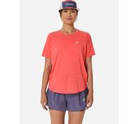Asics Road W - T-shirt Running - Donna - Rosso S