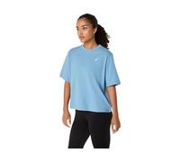 ASICS Spiral Embroidery Relaxed Tee Saba Blue FeMale Size XS