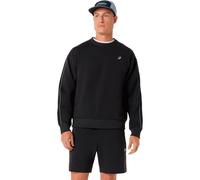 ASICS Track Club Heritage Crew - Neck Top Performance Black Unisex Size L