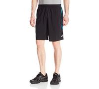 Asics Uomo Shosha 9 Mesh Short, Nero/Mediterraneo - MEDIUM