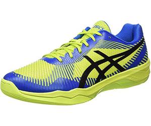 Asics Volley Elite FF, Scarpe da Pallavolo Uomo, Verde (Energy Green/Directoire Blue/Black 7743), 42 EU