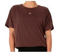 Asics - Women's Nagino Run Adjustable S/S Top - Maglia da corsa L marrone