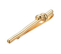 Asienice Fermacravatta da uomo, in oro, con nodo personalizzato, per matrimonio, regalo, no, rame, Nessuna pietra preziosa