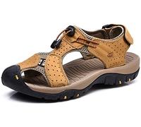 Asifn Sandali Antiscivolo Trekking Sportivi Sport Outdoor Uomo Scarpe Pelle Casual Traspirante Spiaggia Slides Fisherman Arrampicata Estivi（Marrone,43/44 EU,43 Taglia del Marchio