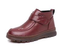 Asifn Stivali Invernali Casual Da Donna Impermeabili Comodi Suola In Cotone Imbottito Fodera Calda Morbidi Antiscivolo Rosso 40 EU