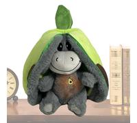 Asino con una boccata di peluche giocattoli cubiosi con moto cartoni animati e luce musicale | Giocattoli sporchi per i bambini che si addormentano, imparando animali grassocchi per bambini, giocattol