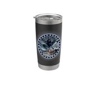 Asino Corvo Cavallo Corvo Roccia Mulo Star Circle Fiore Lei Bicchiere termico in acciaio inox doppia parete