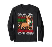 Asino di Natale Chingedy-Ching Brutto hee Haw Maglia a Manica
