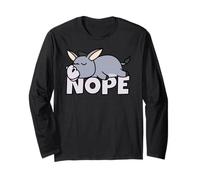 Asino Not Today Nope Maglia a Manica