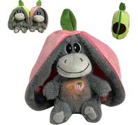 Asino Peluche Respirabile,asino Di Peluche Addormentato,asino Che Respira,peluche Che Respira,Generico Breathing Plush Donkeys, Peluche Asino Che Respira,Asino Che Resp-ira-Rosa