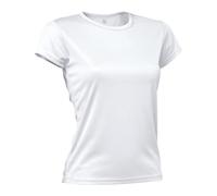 Asioka 356/16 Maglietta Tecnica a Maniche Corte, Donna, Donna, 356/16 Blanco S, Bianco, S
