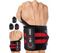 ASIPRO Straps Palestra Uomo & Donna Fascette Palestra per Stacchi Polsini Palestra Polsiere Palestra Cinghie Sollevamento Pesi Lifting Straps Wrist Wraps fasce Polsi Palestra Fasce Palestra Gym Straps