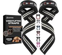 ASIPRO Straps Palestra Uomo & Donna Fascette Palestra per Stacchi Polsini Palestra Polsiere Palestra Cinghie Sollevamento Pesi Lifting Straps Wrist Wraps fasce Polsi Palestra Fasce Palestra Gym Straps