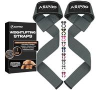 ASIPRO Straps Palestra Uomo & Donna Fascette Palestra per Stacchi Polsini Palestra Polsiere Palestra Cinghie Sollevamento Pesi Lifting Straps Wrist Wraps fasce Polsi Palestra Fasce Palestra Gym Straps