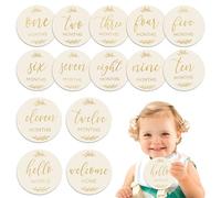 ASIRYVA 7 biglietti per bambini con pietre miliari mensili per bambini, design resistente su entrambi i lati, per catturare ogni momento prezioso, biglietti per i nuovi genitori, set regalo per