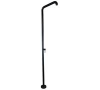 Asiwnshw Doccia Esterna Portatile a Bordo Piscina con soffione Doccia a spruzzo Superiore, Doccia da Giardino in Acciaio Inossidabile per Esterni, Cortile, Piscina, Spiaggia, Spa, Nero