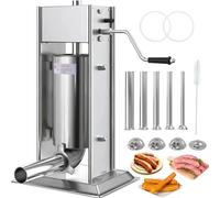 Asiwnshw Macchina per Churro Portatile con 4 ugelli per tubazioni, Macchina per Ciambelle spagnole, Macchina per Churro Manuale, Macchina per Salsicce 2 in 1/Macchina per Churro Spagnolo