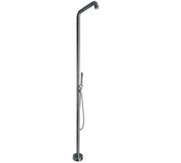 Asiwnshw Sistema Doccia Esterna di Lusso Indipendente con soffione Doccia a Pioggia e doccetta Portatile, Set di rubinetti per Doccia da Giardino, Doccia a Bordo Piscina montata a Pavimento