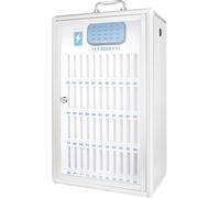 Asiwnshw Stazioni di ricarica portatili per telefoni cellulari, armadietto di ricarica per telefoni cellulari, armadietto di stoccaggio per telefoni cellulari ricaricabile tramite USB(48 slots)