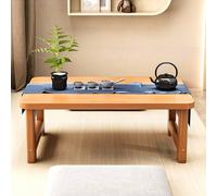 Asiwnshw Tavolo da pavimento giapponese, tavolo da caffè pieghevole, centrale, da tè giapponese Tatami, basso per colazione, vassoio da portata, gioco, scrittura