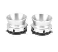 Asixxsix 1 Paio di Adattatori per Hub Nab, Dispositivo di Caricamento Universale in Lega di Alluminio da 1/4" a 10 Pollici, Adattatori Nab per Registratore a Bobina Studer B67 (SILVER)