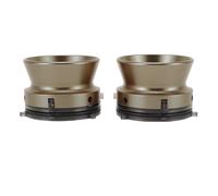 Asixxsix 1 Paio di Adattatori per Hub Nab, Dispositivo di Caricamento Universale in Lega di Alluminio da 1/4" a 10 Pollici, Adattatori Nab per Registratore a Bobina Studer B67 (Colore bronzo)
