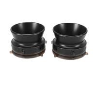 Asixxsix 1 Paio di Adattatori per Hub Nab, Dispositivo di Caricamento Universale in Lega di Alluminio da 1/4" a 10 Pollici, Adattatori Nab per Registratore a Bobina Studer B67 (BLACK)
