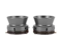 Asixxsix 1 Paio di Adattatori per Hub Nab, Dispositivo di Caricamento Universale in Lega di Alluminio da 1/4" a 10 Pollici, Adattatori Nab per Registratore a Bobina Studer B67 (GREY)