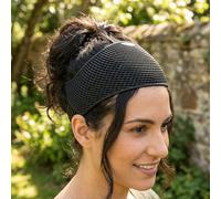 Asixxsix 2 Pezzi Fascia Antiscivolo per Capelli, Fascia Elastica per Hijab da Donna, Leggera e Comoda per Domare i Capelli Ribelli, da Indossare Sotto il Velo, per Uso Quotidiano e Sportivo (BLACK)