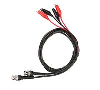 Asixxsix 2 Pz P1011 BNC Q9 Cavo per Oscilloscopio con Doppia Clamp/Holder A Coccodrillo Rosso + per Test di Tensione 500 V 5 A