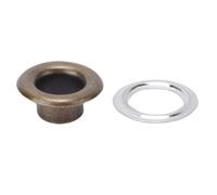 Asixxsix 300 Set Occhielli Occhielli, Occhielli in Metallo da 6 Mm con Rondelle, Kit Occhielli in Acciaio Inossidabile da 1/4 di Pollice per Scarpe, m arsupio, Etichetta, Abbigliamento, (bronzo