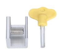 Asixxsix 4 Pacchetti Blocco Finestra, Fustra Scorrevole Regolabile in Alluminio Blocco Porta, di Sicurezza con Verticale Orizzontale Scorrevole Finstre Porte per Fotocamera da Letto