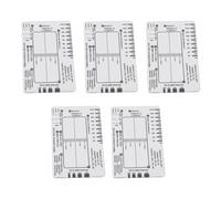 Asixxsix 5 Righelli ECG a 7 Gradini, Strumento di Misurazione Trasparente per Calibri EKG, Strumento di Valutazione del Righello della Scheda Elettrocardiogramma per L'interpretazione di