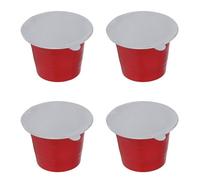 Asixxsix 50pcs Capsule di caffè Riutilizzabili, Baccelli di caffè Ricaricabili con Capsule Espresso con Coperchi Adesivi per Fogli di Foglio di Alluminio, Sostituzione del Filtro del