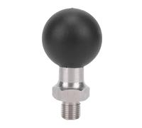 Asixxsix Adattatore per testa a sfera da 1,5 pollici con filettatura da 1/2", asta filettata in acciaio inossidabile, attacco a sfera in gomma, accessori per action camera