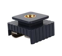 Asixxsix Adattatore Universale per Supporto Flash con Attacco per Slitta Flash, Adattatore per Montaggio su Slitta Flash in Metallo, Standard Nero Leggero per la Maggior Parte degli Amanti della