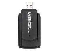 Asixxsix Adattatore USB WiFi 6, Interfaccia USB 3.0 Adattatore di Rete Wireless Dual Band 2.4G 5G da 1800 Mbps, Adattatore USB WiFi 6 con Plug and Play, per PC Desktop Portatile