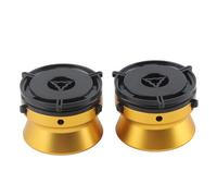 Asixxsix ADATTORI HUB NAB, 1 COPPIA 10 Pollici Dispostitiva di CARICAMENTO UNIVERSALE APRIBILE, ADATTORI HUB BOBINA NAB in ALLUMINIO LUCIDATO PER STUTER, PER Akai, PER (GOLD)