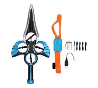 Asixxsix Aereo RC Flying Sword, Aerei Controllati Tramite Gesti per Bambini Adulti, Giocattoli per Jet da Combattimento Acrobatici a 360° Spada Facile da Volare con Luce LED (BLUE)