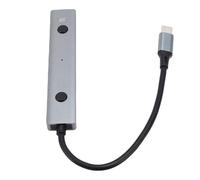 Asixxsix AI Voice Hub, Hub da USB C a USB 2.0 con Trascrizione Voce-testo in Tempo Reale e Traduzione Multilingue, per PC Wins Tablet Console di Gioco Laptop Desktop