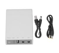 Asixxsix Alimentazione Ininterrotto, Backup della Batteria Mini UPS d a 10400MAH con Uscita USB 5V DC 9V 12V e Input DC 5V, per la Telecamera di Sicurezza del Router Modem