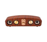 Asixxsix Altoparlante Bluetooth retrò, design classico effetto legno | Volume elevato 120 dB, funzione memoria, supporta schede TF fino a 32 GB, batteria ricaricabile da 2400 mAh
