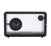 Asixxsix Altoparlante Trasparente, Design Trasparente con Illuminazione RGB Dinamica Altoparlante Bluetooth 5.1 in Vetro con Autonomia di Riproduzione di 12 Ore per Viaggi di Feste in Interni Ed