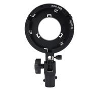 Asixxsix Attacco Bowens, supporto per attacco Bowens in lega di alluminio con inclinazione di 180 gradi e connettore da 1,65 cm, per flash Softbox Luce da studio Luce LED